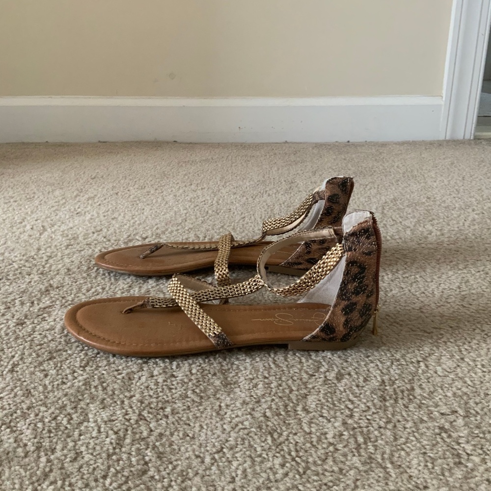 Jessica Simpson cheetah print sandals